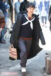 この日行われた撮影は、中学卒業を間近に控えた喜美子が、就職先である照子の実家『丸熊陶業』へ挨拶に行く前に、照子と雑談をしているシーン(10月11日放送予定の第11話) 撮影/廣瀬靖士