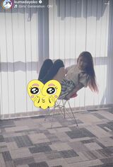 あられもない姿の熊田曜子（本人のインスタグラムより）	