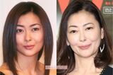 中山美穂（左・1990年代、右・2019年）