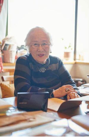 末盛千枝子さん　撮影/飯坂 大