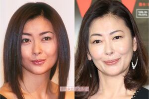 中山美穂（左・1990年代、右・2019年）