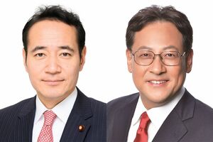 第二次高市早苗内閣に入閣した簗和生農林水産大臣(左)と、関芳弘文部科学大臣(自民党公式サイトより)