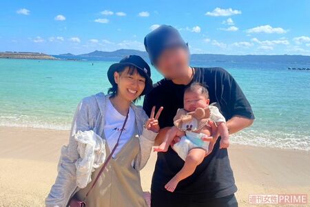 彩乃さんとご主人と娘さん