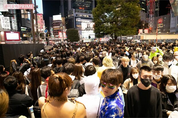 渋谷ハロウィーンの様子（2022年10月31日撮影）