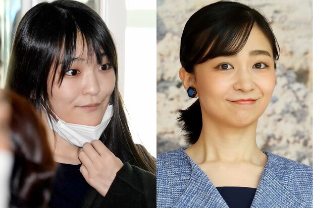 小室眞子さん(左)と佳子さま
