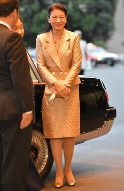 「国際青年交流会議」へも笑顔でお出ましになった（9月29日）