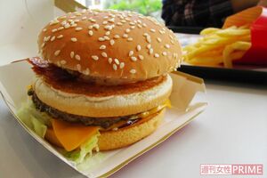 マクドナルドのハンバーガー