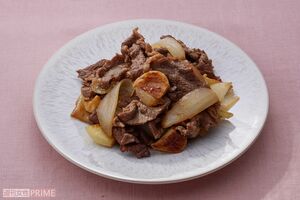 牛肉とにんにくのごま炒め 撮影/廣瀬靖士