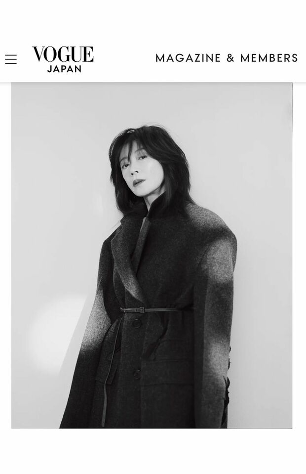 『VOGUEJAPAN』の取材に答える中森明菜（公式HPより）