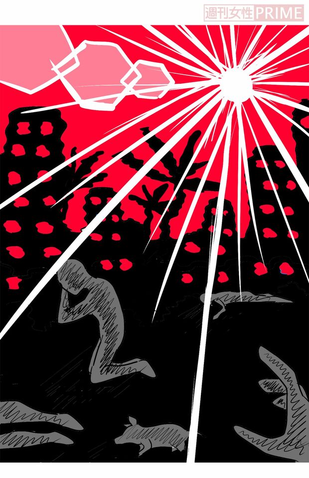 猛暑が続く日本。決して例外ではないことを肝に銘じよう　イラスト／こうき