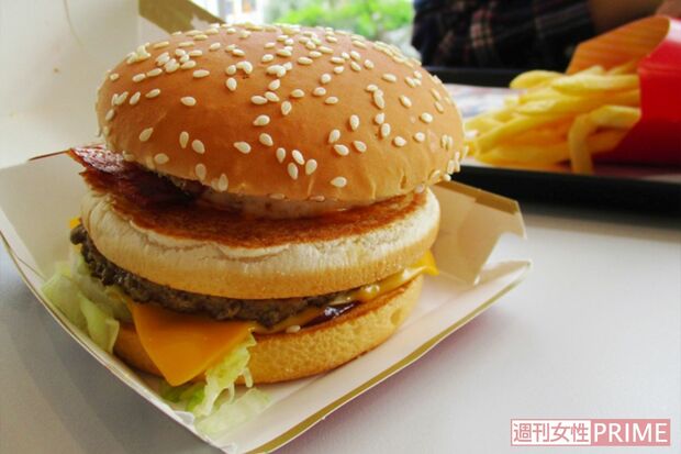 マクドナルドのハンバーガー
