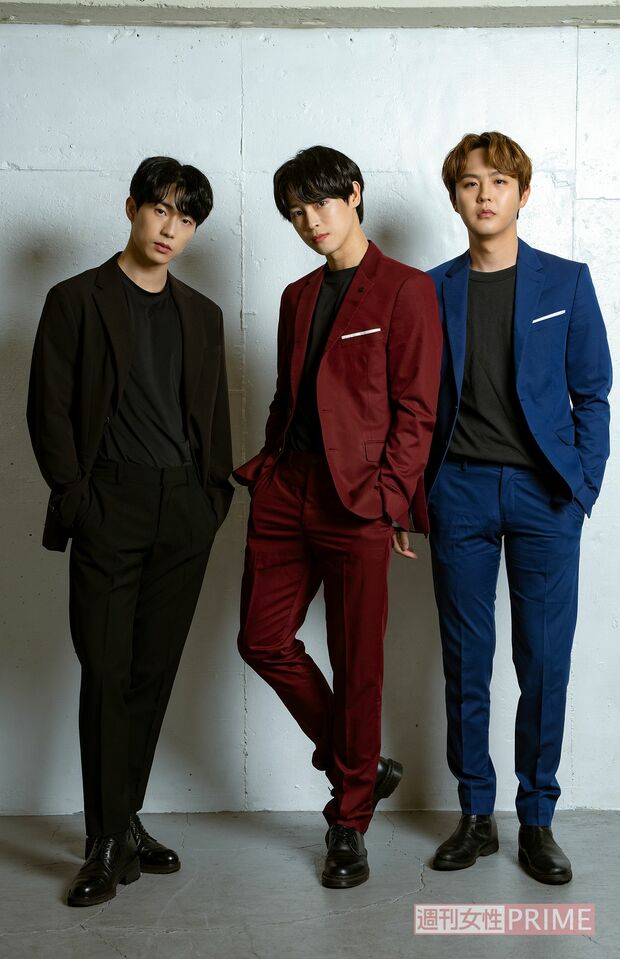 左から、ジェイ、カラム、インジュン　撮影／伊藤和幸