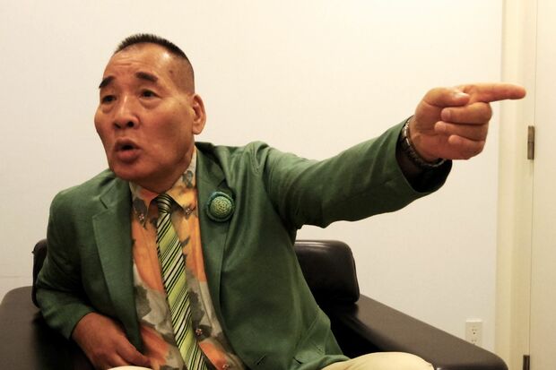 大助さんは「被災者を1人でも助けられるならどこへでも行く」と真剣な表情で語る