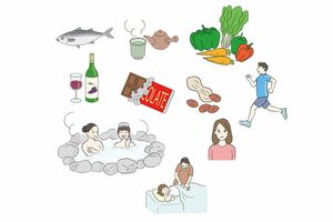 一酸化窒素（NO）を増やす方法（イラスト／スギザキメグミ）