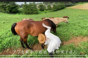 アブを素手で退治する紗栄子（YouTubeより）