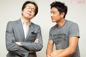 （左から）山路徹、原田龍二