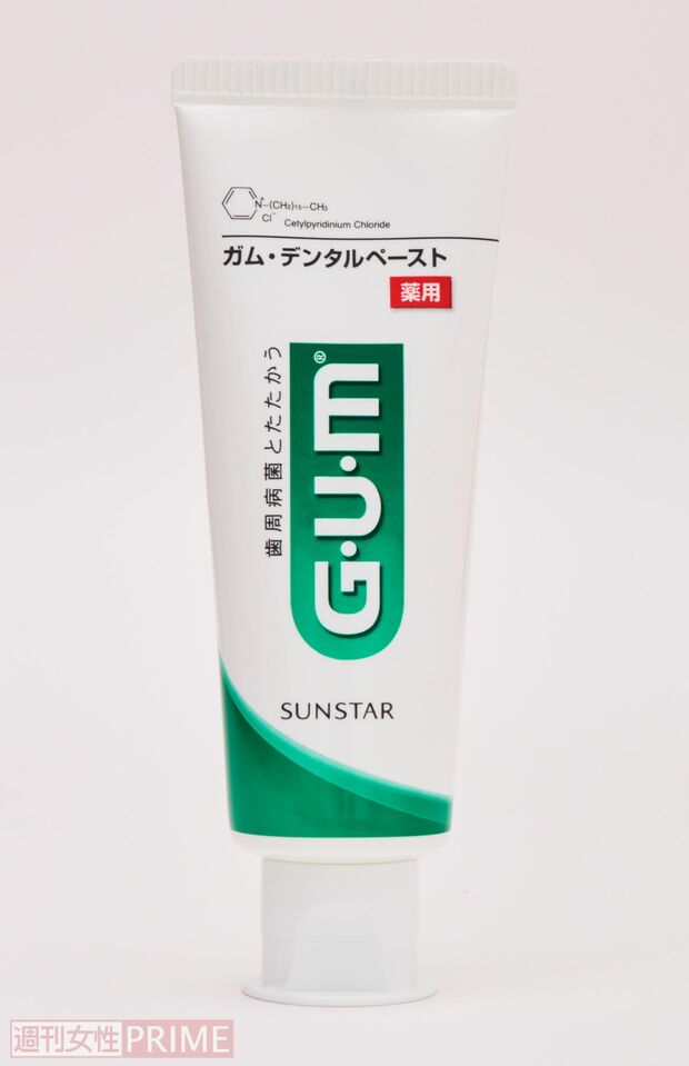 ガムデンタルペースト/サンスター306円（120g）　写真／山田智絵　※画像をクリックするとAmazonの商品ページにジャンプします。