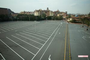 ディズニーシーの駐車場（'20年2月）