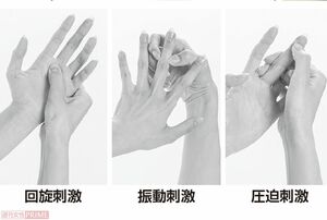 「中指もみ」3つの刺激法