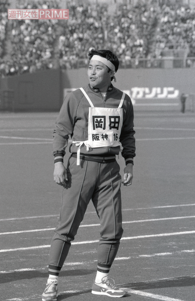 1985年、NPBプロ野球運動会で奮闘する岡田彰布氏