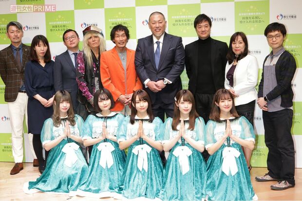 2020年3月、厚労省主催「依存症啓発イベント」にて。清原和博、杉田あきひろ、高知東生、ZIGGY森重樹一、元NHKアナの塚本堅一氏らが出席