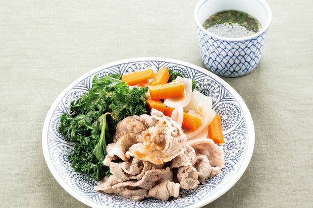 豚しゃぶのごまだれがけ 撮影/向村春樹