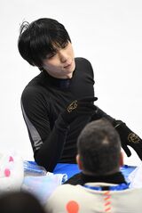 羽生結弦選手　2018年2月13日、ピョンチャン冬季五輪フィギュアスケート（日本雑誌協会代表取材）
