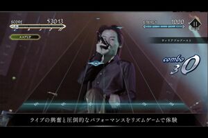 YOSHIKIが制作に携わったゲームアプリ『EXTASYVISUALSHOCK』のデモ画面(GooglePlayより)