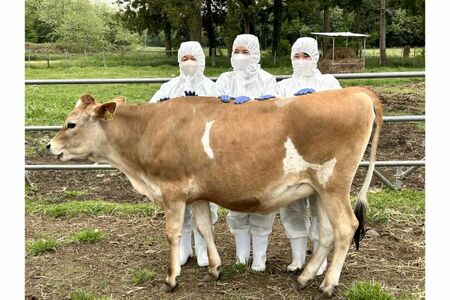 2024年　64歳　ご静養のためおそろいで御料牧場へ（宮内庁提供）