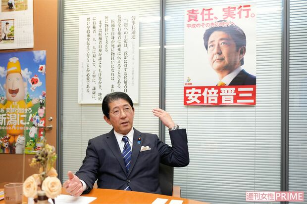 安倍晋三元首相を師と仰ぐ自民党の高鳥修一衆議院議員