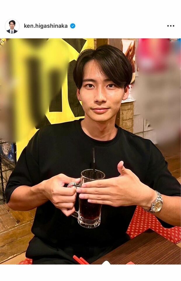 お酒が飲めないという東中健アナウンサー（本人インスタグラムより）