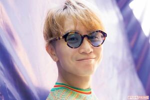 SUPEREIGHTの安田章大。自ら設営に携わった花園神社の特設テント内にて　撮影／矢島泰輔