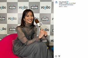 日本テレビ退社後、フリーとしての活動を報告する笹崎里菜アナ（公式インスタグラムより）