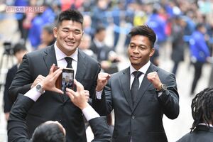 2019年12月、東京・丸の内で行われたラグビー日本代表パレード