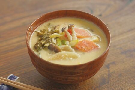 野沢菜の粕汁（写真提供／清水隆史）