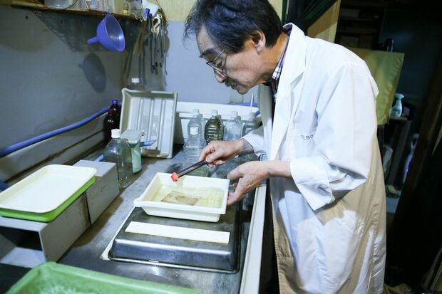 今回、修復したのは父の若いころの写真　撮影／森田晃博