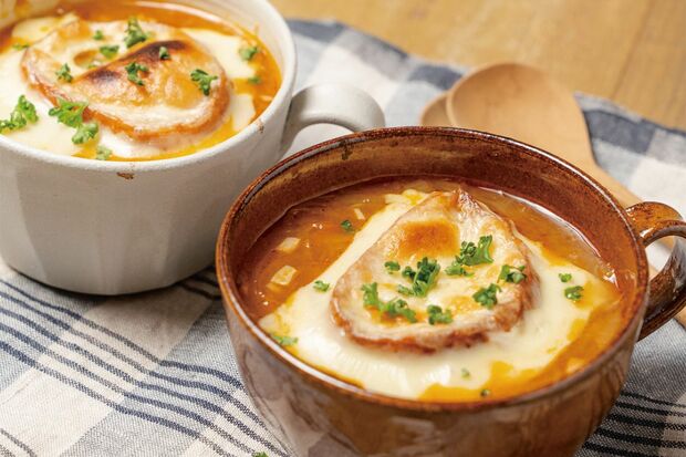 オニオングラタン風スープ