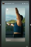 “消息不明”報道後にストーリーズの機能で広告動画をアップ((大坂なおみのインスタグラムより))