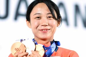 スピードスケートで、日本の女子スポーツ選手としては最多となる通算10個の五輪メダルを獲得した高木美帆 撮影/JMPA