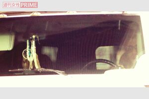 2月初旬の娘のスクール送迎時、静香を乗せハンドルを握る木村