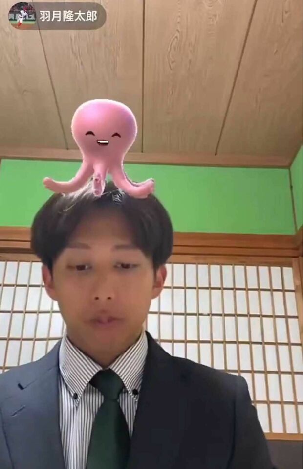 元広島カープ・羽月隆太郎の謝罪生配信。視聴者に“ギフト”で遊ばれまくり放送事故状態に（本人のTikTokより）