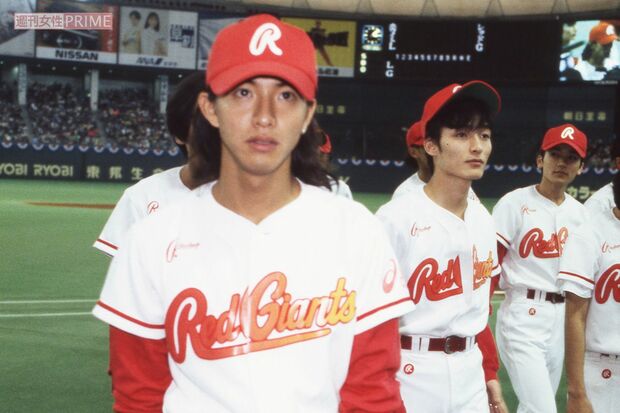 木村拓哉と草なぎ剛（1995年、ジャニーズ野球大会）