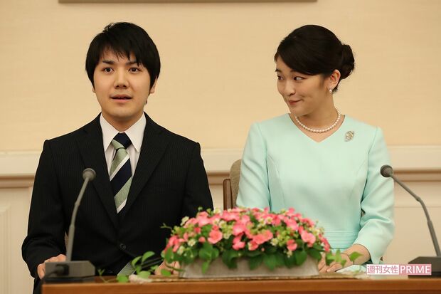 '17年9月に行われた婚約内定会見