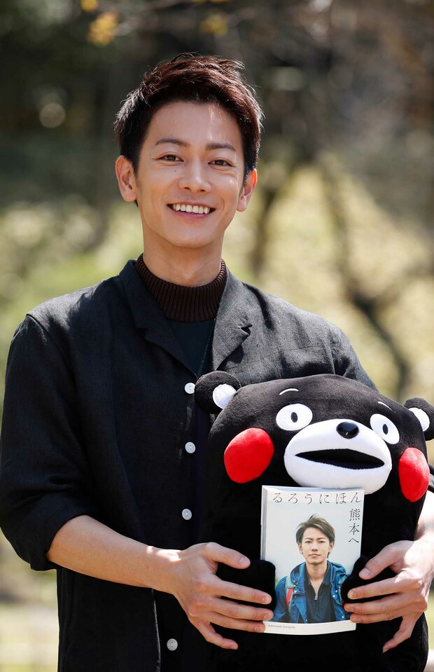 2017年4月、熊本復興支援本『るろうにほん 熊本へ』の発売記念会見で