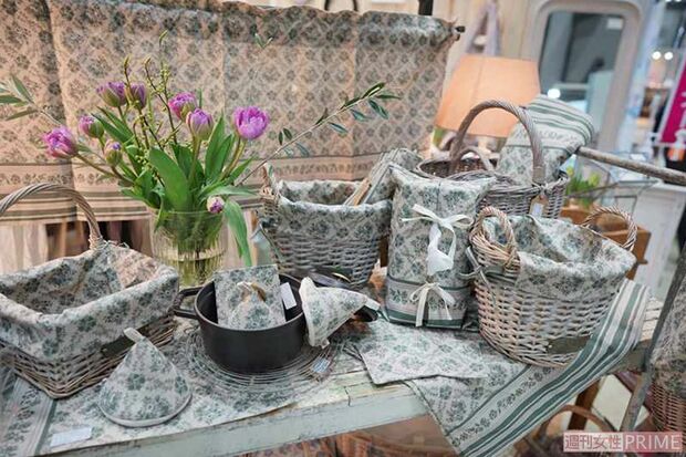 生地が統一されていておしゃれなカントリー雑貨