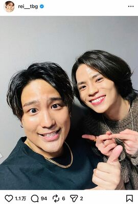 関西ジャニーズJr.の先輩後輩だった桐山照史とのツーショットをインスタグラムに投稿した渡部怜
