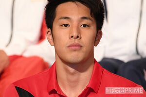 第18回アジア競技大会日本選手団結団式記者会見出陣式での瀬戸大也（'18年8月）