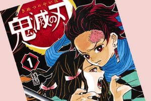 右が炭治郎、左が妹の禰豆子（『鬼滅の刃』1巻より）