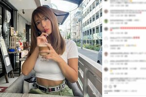 阿部一二三と交際報道があった橋本梨菜、一二三関連のコメントも並んでいる（公式インスタグラムより）