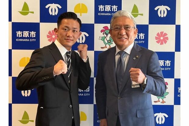 故郷・市原市の市長を表敬訪問したことも（容疑者のSNSより）